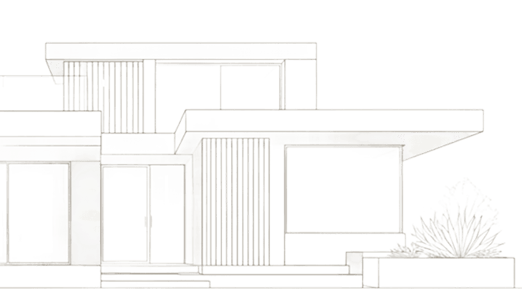 Architectural house drawing